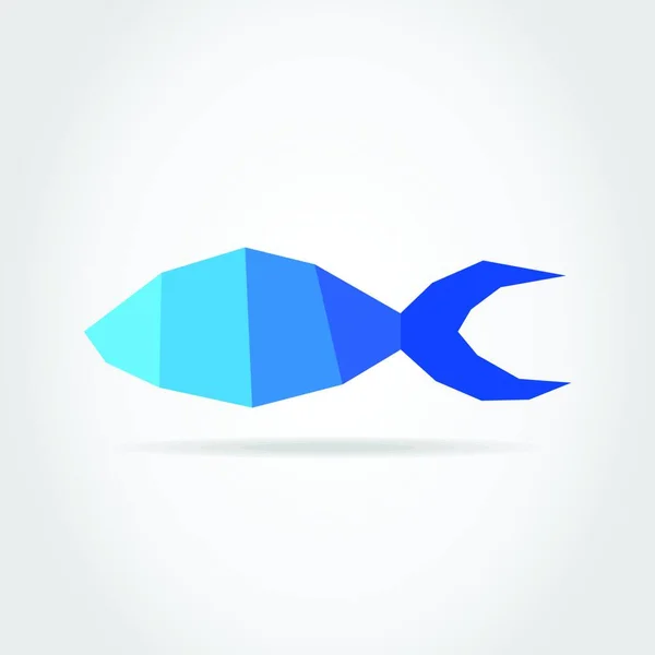 Ryby Niebieski Stylowy Wektor Ilustracja — Wektor stockowy