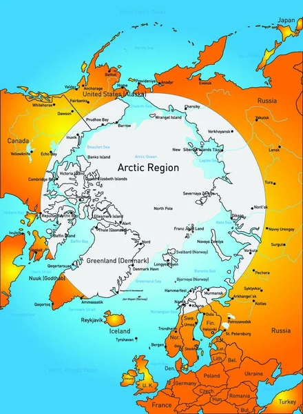 Ilustración Del Polo Norte — Vector de stock