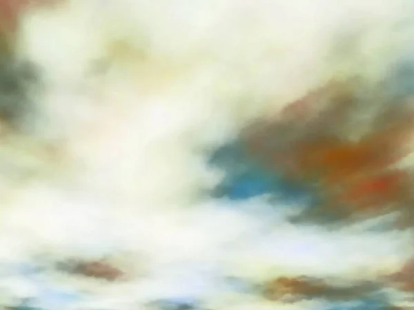 クリーム色の雲のイラスト — ストックベクタ