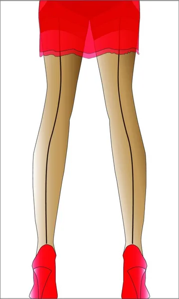 Ilustrace Ponožkových Nohou — Stockový vektor