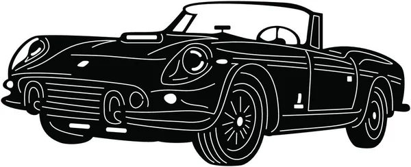 Автомобильный Силуэт Веб Простая Иллюстрация — стоковый вектор
