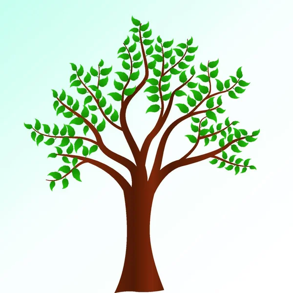 Иллюстрация Векторного Дерева — стоковый вектор