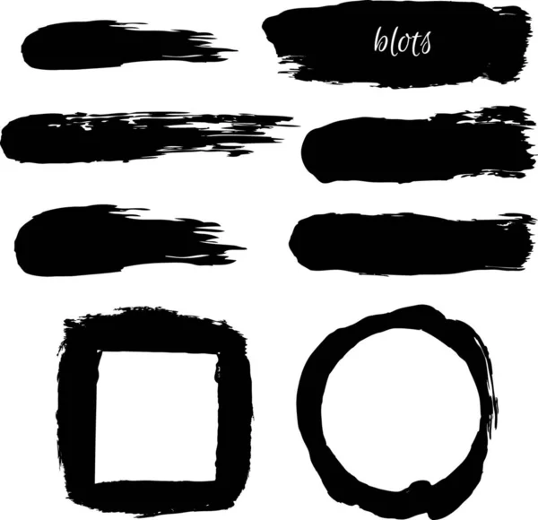 Illustration Des Black Blobs — Image vectorielle