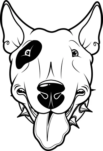Ilustración Del Bull Terrier — Archivo Imágenes Vectoriales