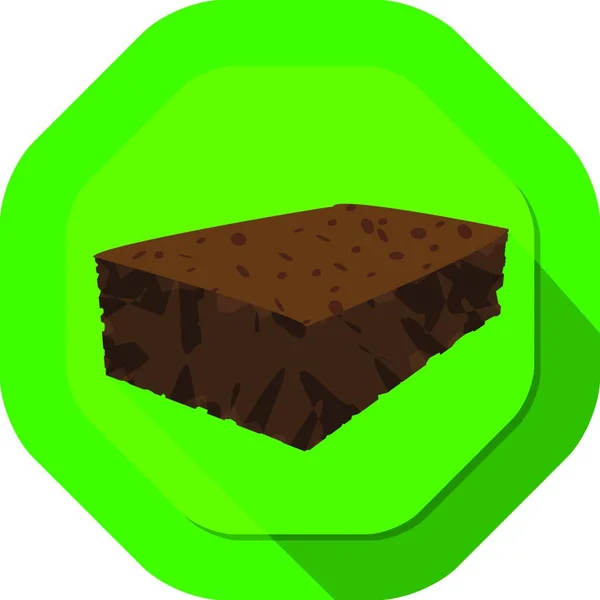 Illustration Brownie — Stock Vector