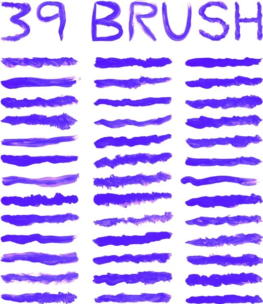 Illustration Purple Brushes — Stock Vector
