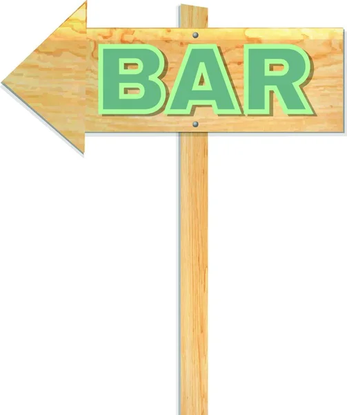 Απεικόνιση Του Beach Bar Sign — Διανυσματικό Αρχείο