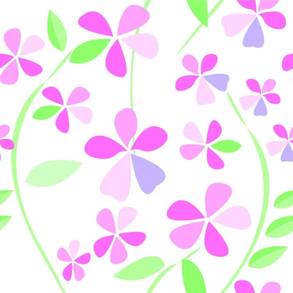 Illustration Bakgrunder Med Blommor — Stock vektor