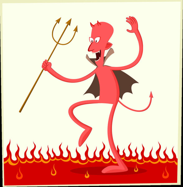 illustration of the dancing satan
