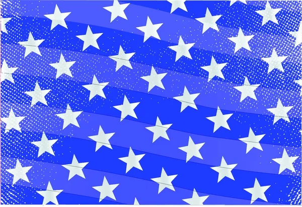 Ilustração Das Estrelas Americanas — Vetor de Stock