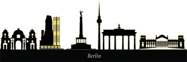 Berlin Skyline vektör çizimi