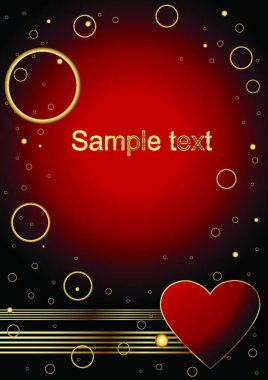 Sevgililer Günü arkaplanının çizimi