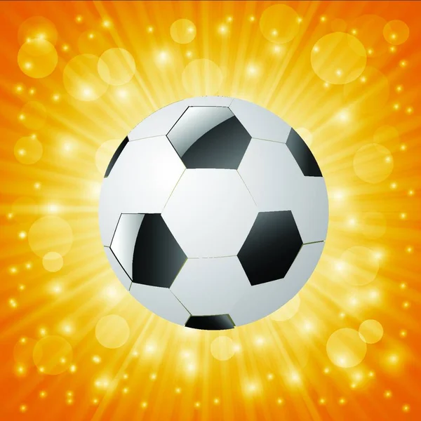Illustration Soccer Ball — Stock Vector