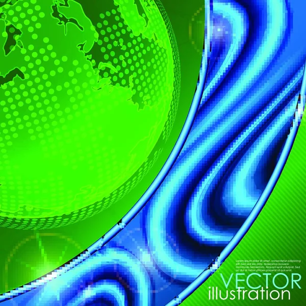 Ilustração Eco Green Background — Vetor de Stock