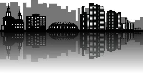 Illustration Vectorielle Fortaleza Skyline — Image vectorielle
