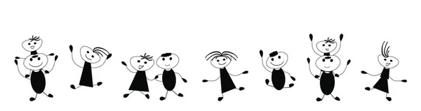 Illustration Des Happy Kids — Image vectorielle