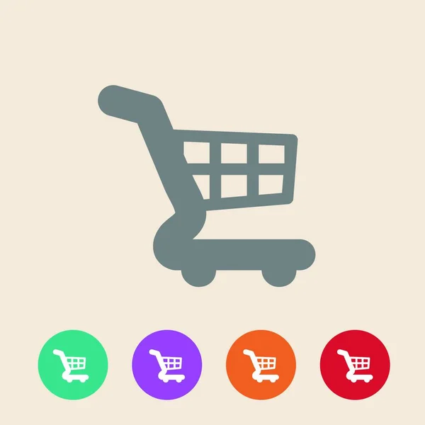 Illustration Cart Icon — Stock Vector