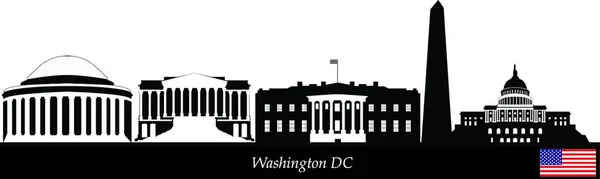 Illustration Vectorielle Skyline Washington — Image vectorielle