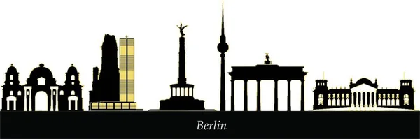 Εικονογράφηση Διάνυσμα Berlin Ορίζοντα — Διανυσματικό Αρχείο