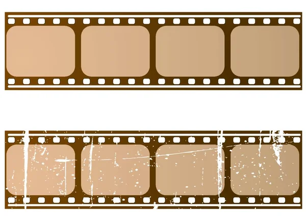 Grunge电影胶片框架的图解 — 图库矢量图片