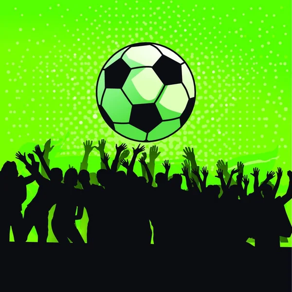 Goal Celebration Ilustración Vectorial Colorido — Vector de stock