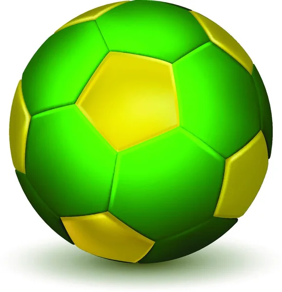 Ballon Football Illustration Vectorielle Colorée — Image vectorielle