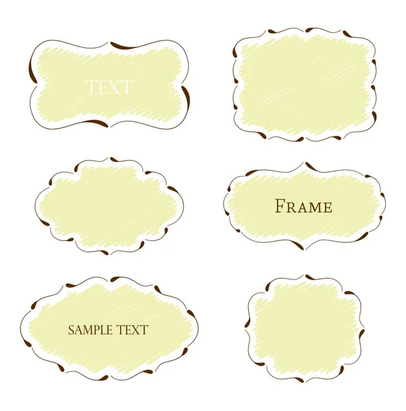 Frames Set Vector Illustratie — Stockvector