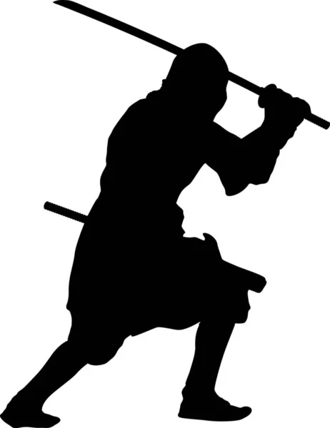 Ninja Tema Guerreiros Ilustração Vetorial —  Vetores de Stock