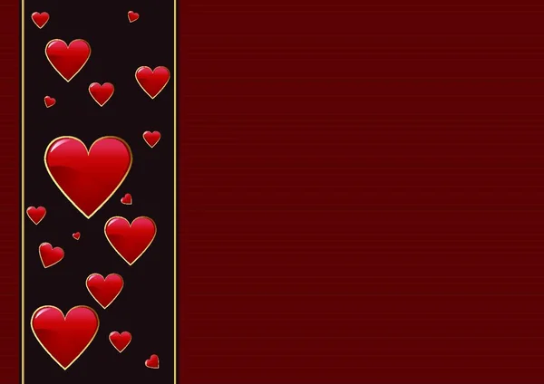 Illustration Valentines Day Background — Stock Vector