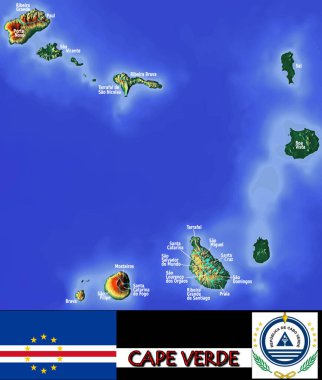 Cape Verde bölümlerinin çizimi