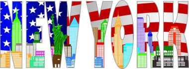 New York Skyline Metin Özeti Rengi