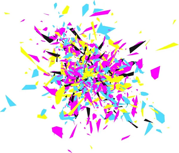 Illustration Explosion Colorée Abstraite — Image vectorielle