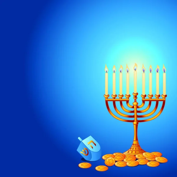 Ilustración Del Fondo Hanukkah — Archivo Imágenes Vectoriales