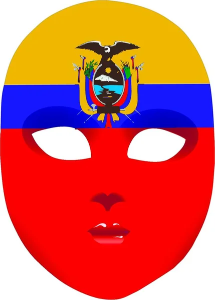 Иллюстрация Маски Эквадора — стоковый вектор