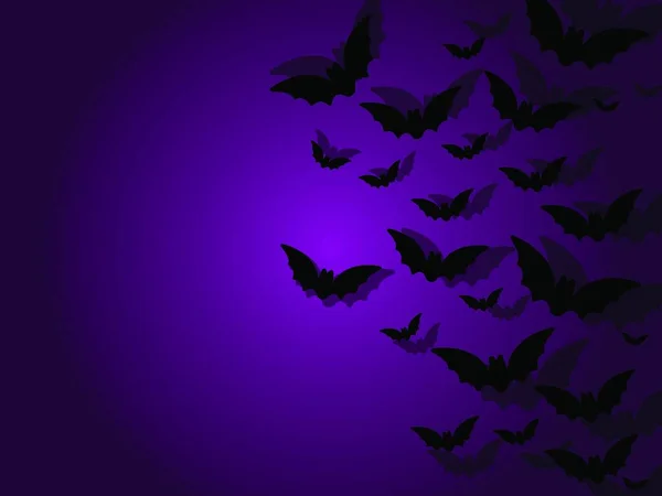 Happy Halloween Ghost Bat Icon Background — Stock Vector