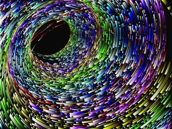 Colorful Swirl Vector Illustration Simple Design — Stock Vector