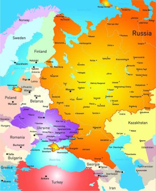 dünya haritası, vektör illüstrasyonu