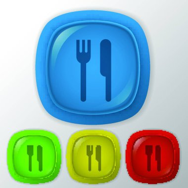 Simge çatalı ve bıçağın resmi..