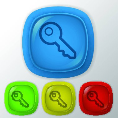 Simge anahtar simgesi resmedilmesi