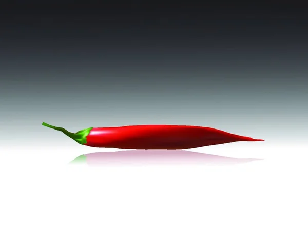 Chili Peper Vector Illustratie Eenvoudig Ontwerp — Stockvector