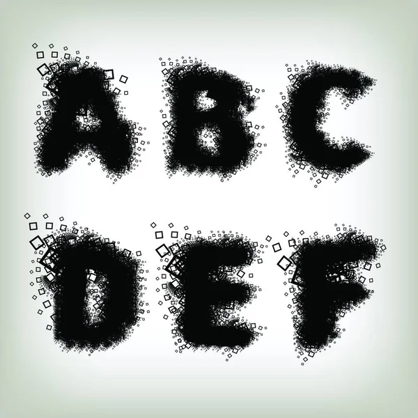 Alphabet Lettres Set Illustration Vectorielle — Image vectorielle