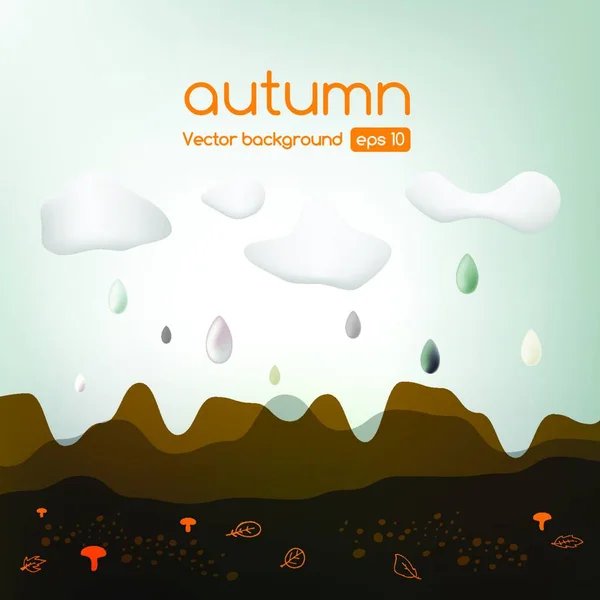 autumn background, vector illustration