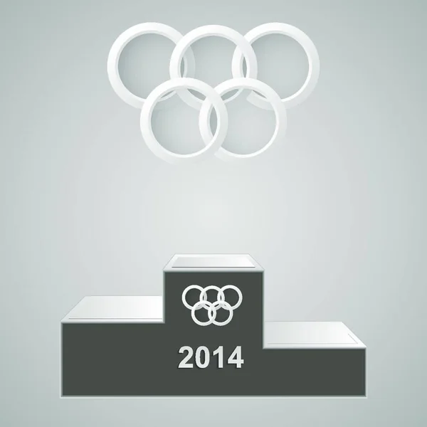 Ilustração Dos Anéis Olímpicos — Vetor de Stock