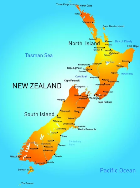 Иллюстрация Новой Зеландии — стоковый вектор