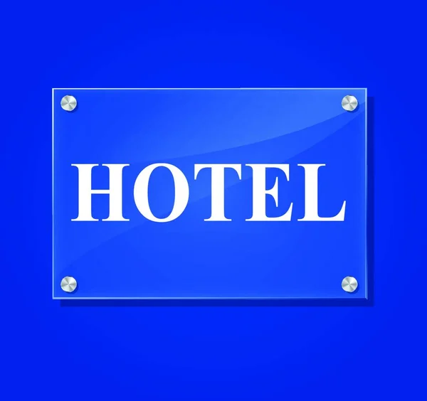 Ilustracja Znaku Hotelu Vector — Wektor stockowy