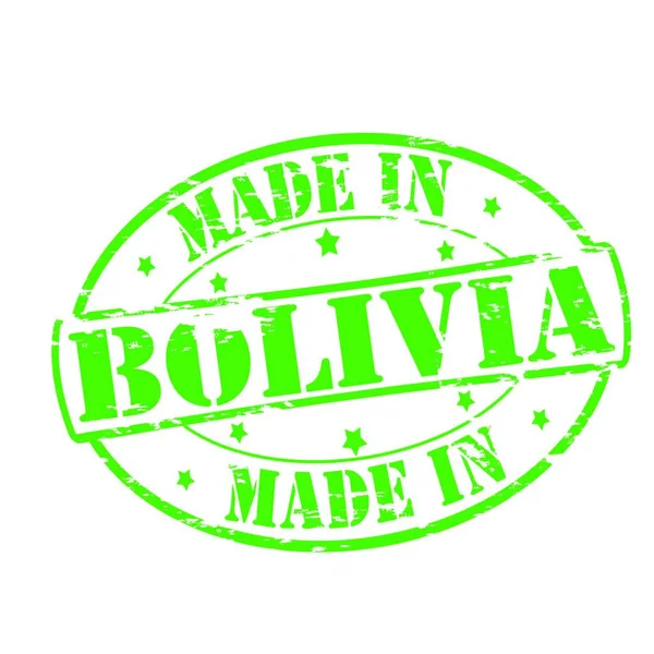 Εικονογράφηση Του Made Bolivia — Διανυσματικό Αρχείο