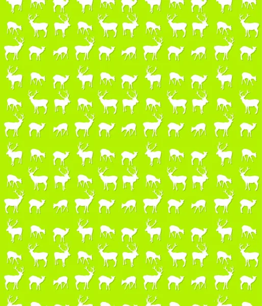 Illustration Seamless Deer Pattern — Stock Vector