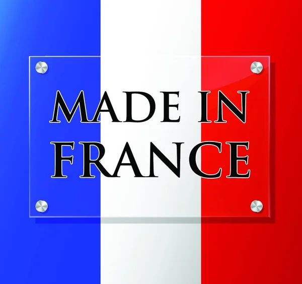 Vector Made France Sign — Stock Vector