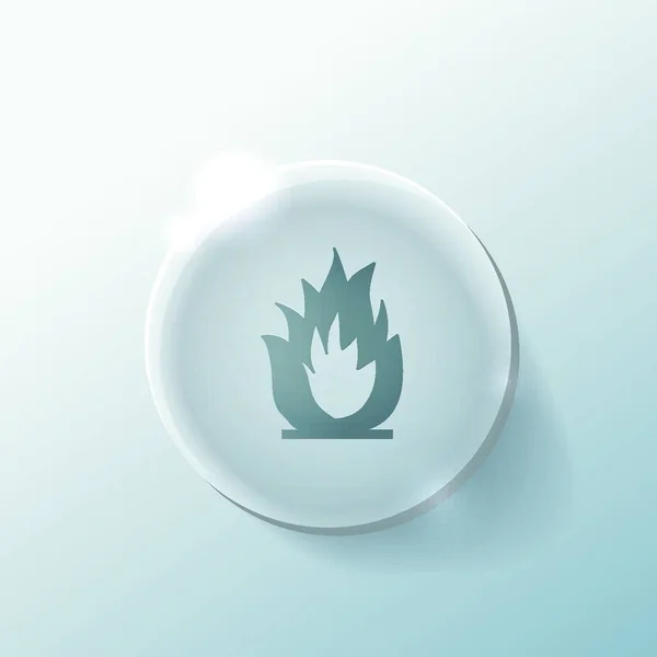 Fire Sign Vector Illustration Simple Design — Stock Vector