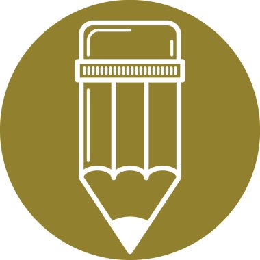 Kalem simgesi, basit vektör çizim 